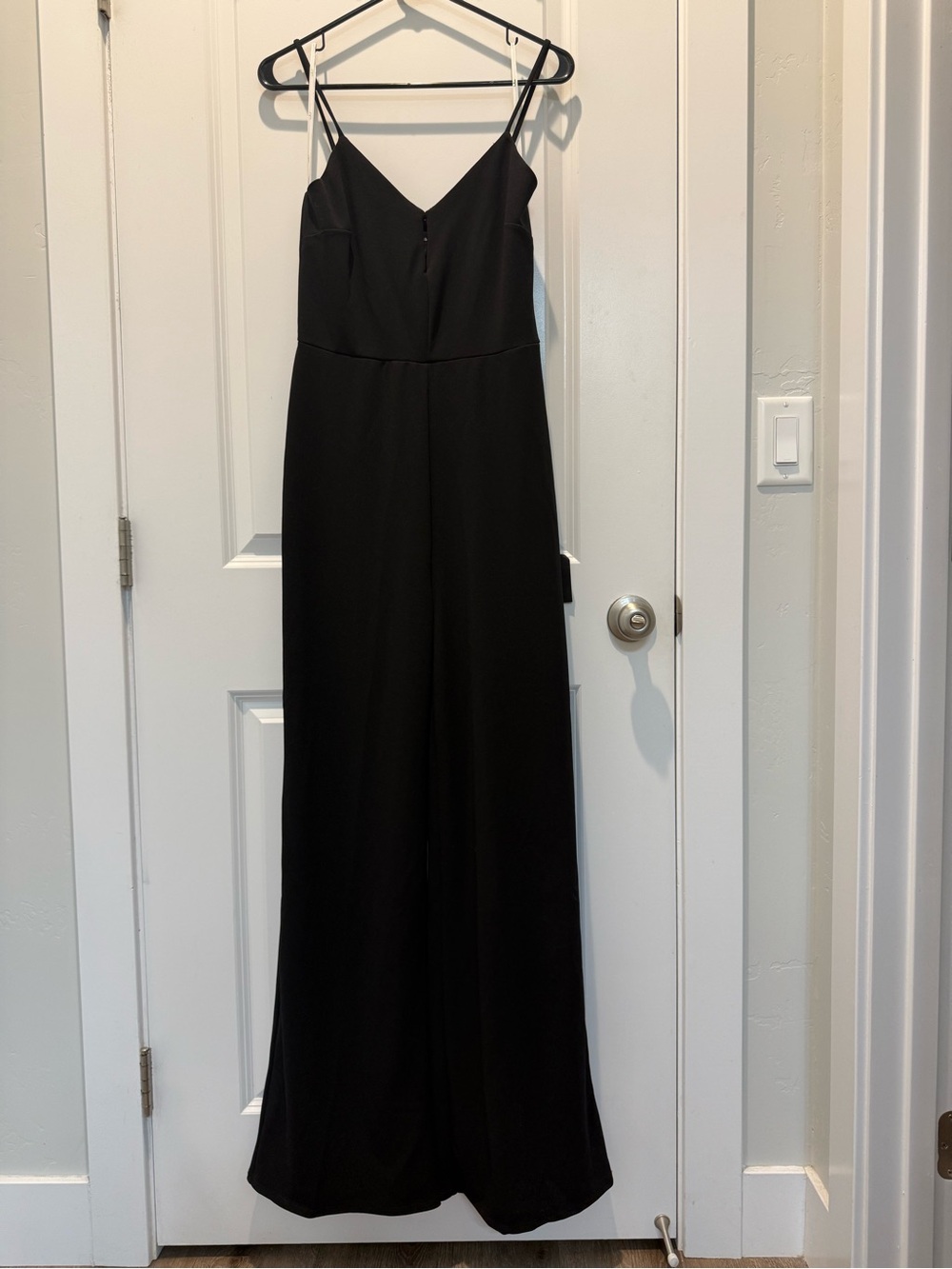 NWT Lulu's Black Jumpsuit with Spaghetti Straps and Keyhole Neckline